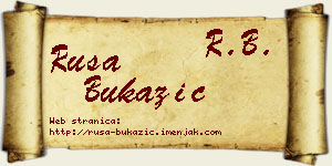 Rusa Bukazić vizit kartica